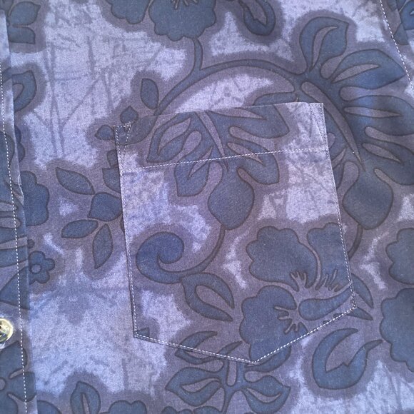 Hudson North Hawaiian Print  Cotton Casual Mens Dress Shirt - EUC - Picture 2 of 6